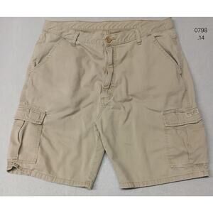 Wrangler Auth. Issue (36) Men's Beige Khaki Cargo Style Shorts